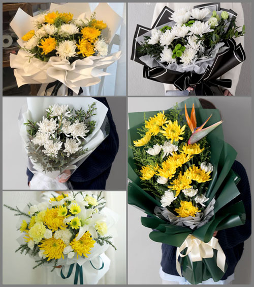 江苏盐城大丰区草堰镇白事花束代送